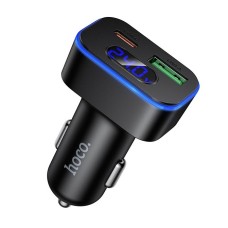 Автомобільний зарядний пристрій Hoco Z63B Barry dual port Car charger 3A 48W Black